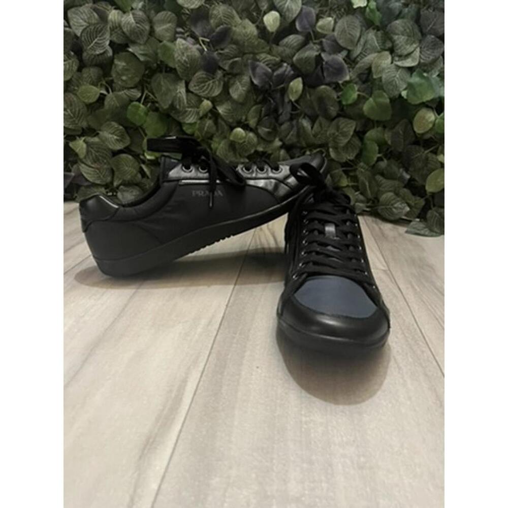 Prada Nylon Low Shoes Men's Sneakers Sz 12 w/ COA